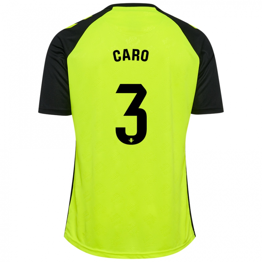 Criança Camisola Andrés Caro #3 Preto Amarelo Fluorescente Alternativa 2024/25 Camisa Brasil