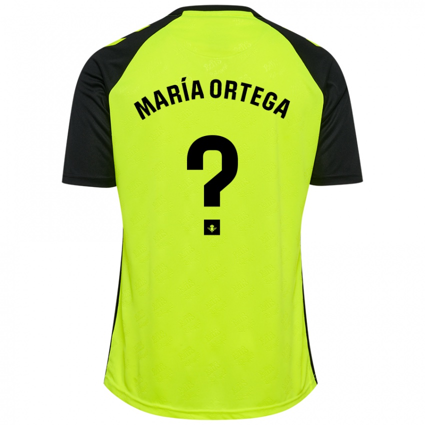 Criança Camisola José María Ortega #0 Preto Amarelo Fluorescente Alternativa 2024/25 Camisa Brasil