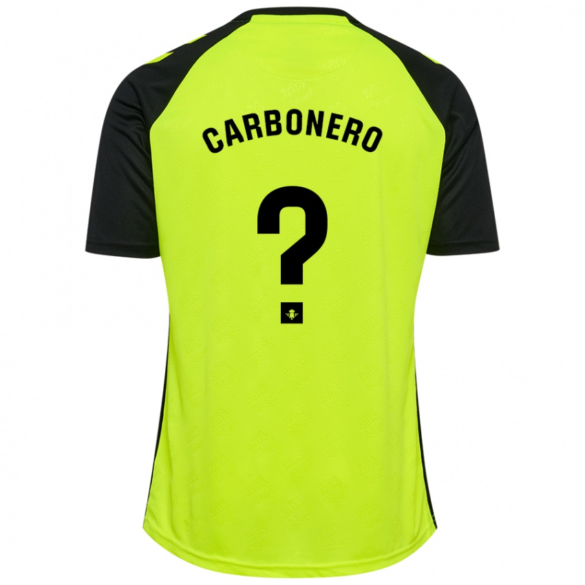 Criança Camisola Marco Carbonero #0 Preto Amarelo Fluorescente Alternativa 2024/25 Camisa Brasil