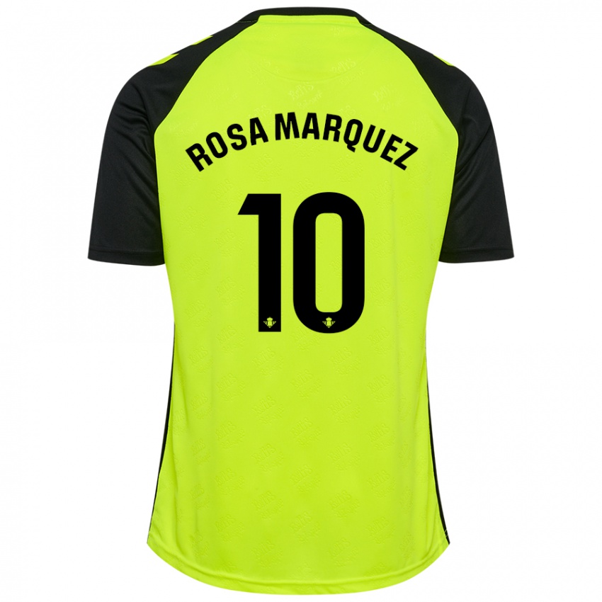 Criança Camisola Rosa Márquez Baena #10 Preto Amarelo Fluorescente Alternativa 2024/25 Camisa Brasil