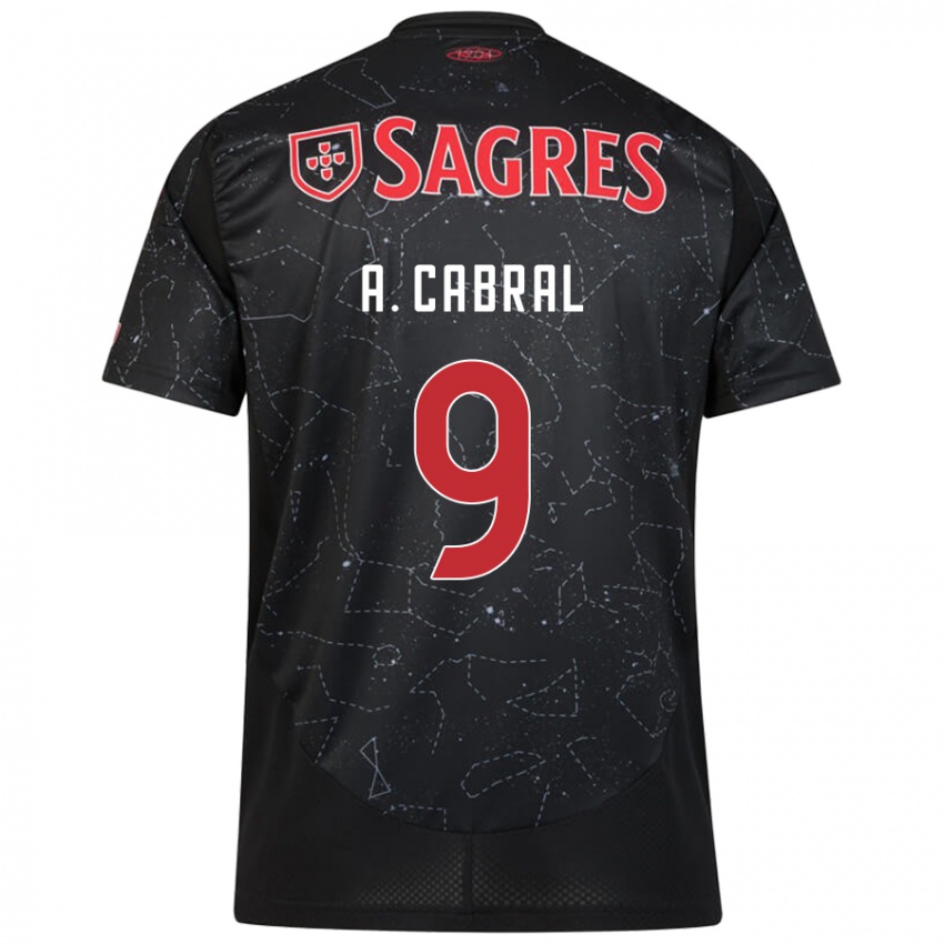 Criança Camisola Arthur Cabral #9 Vermelho Preto Alternativa 2024/25 Camisa Brasil