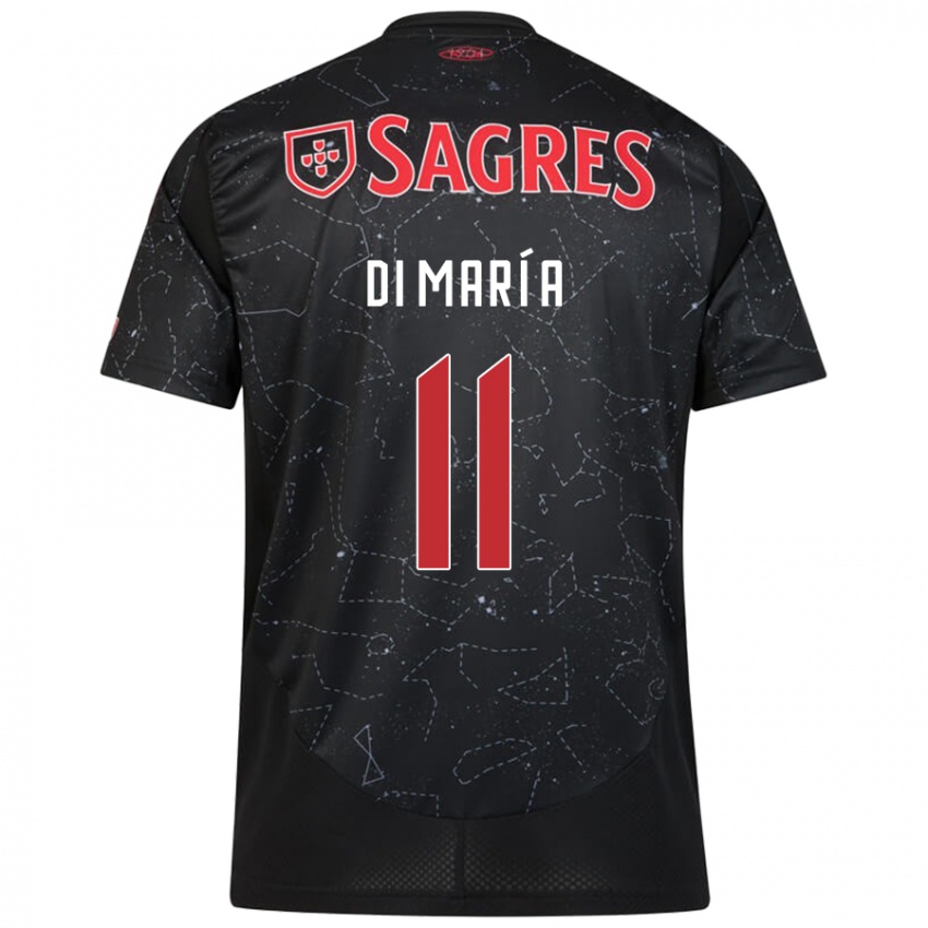 Criança Camisola Angel Di Maria #11 Vermelho Preto Alternativa 2024/25 Camisa Brasil