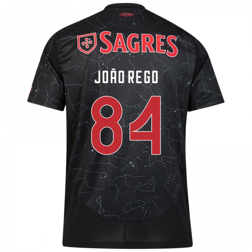 Criança Camisola João Rêgo #84 Vermelho Preto Alternativa 2024/25 Camisa Brasil