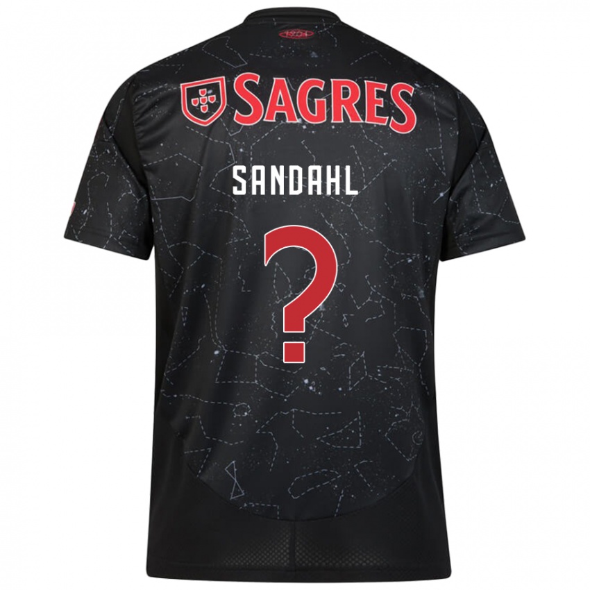 Criança Camisola Alexander Sandahl #0 Vermelho Preto Alternativa 2024/25 Camisa Brasil