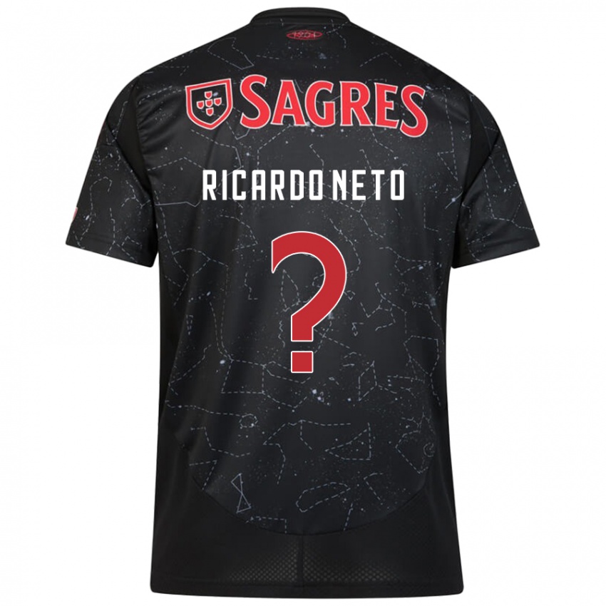 Criança Camisola Ricardo Neto #0 Vermelho Preto Alternativa 2024/25 Camisa Brasil