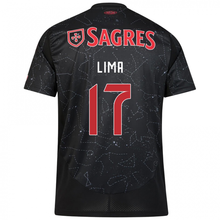 Criança Camisola Ivan Lima #17 Vermelho Preto Alternativa 2024/25 Camisa Brasil