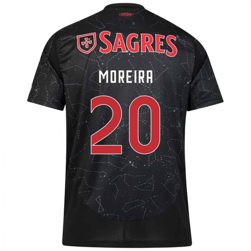 Criança Camisola André Moreira #20 Vermelho Preto Alternativa 2024/25 Camisa Brasil