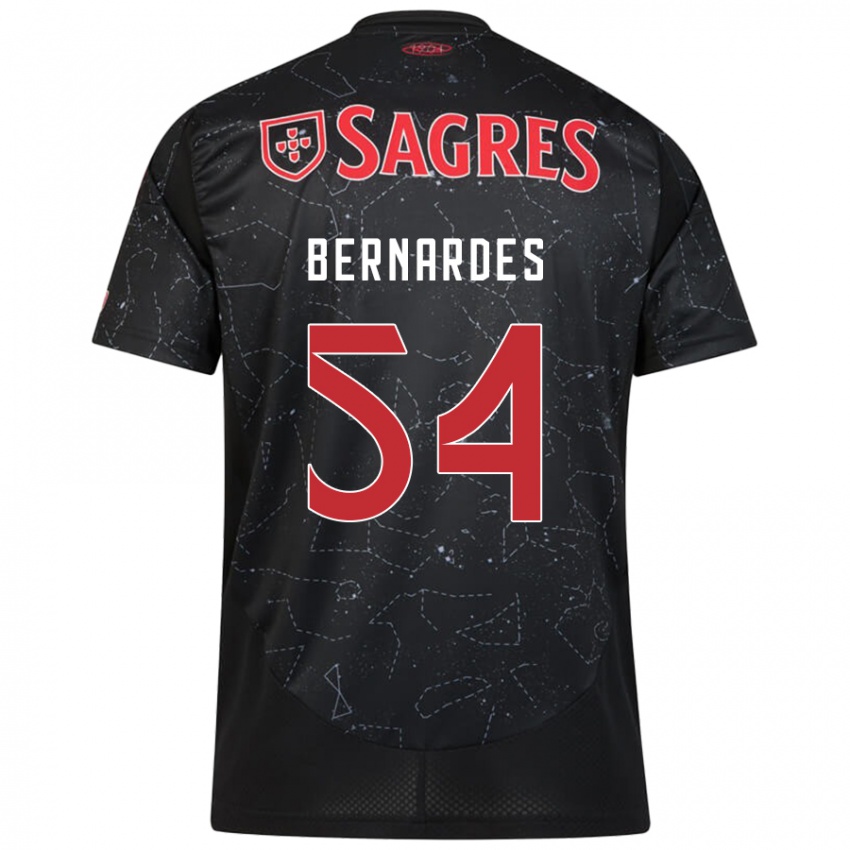 Criança Camisola Bernardes #54 Vermelho Preto Alternativa 2024/25 Camisa Brasil