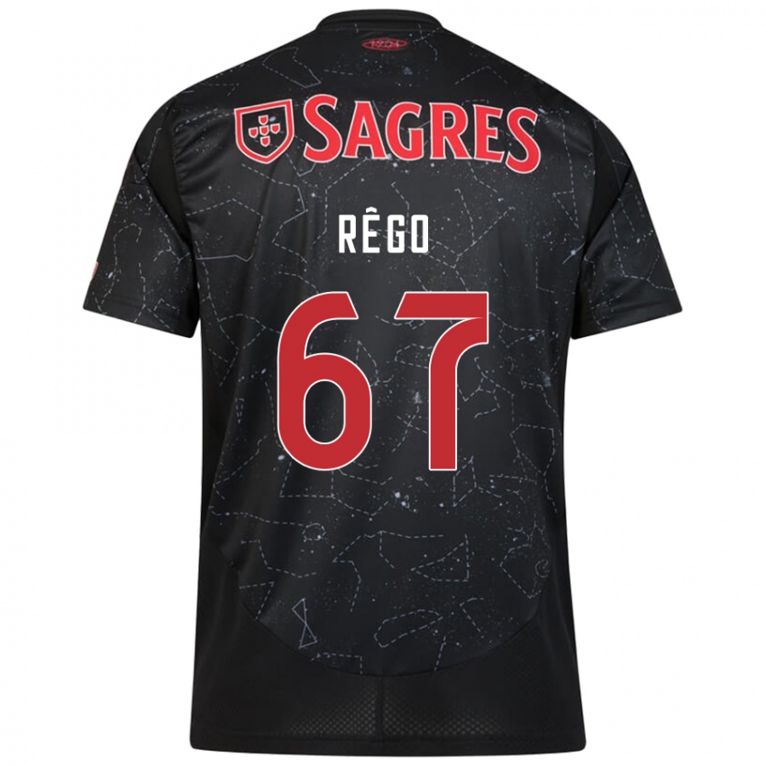 Criança Camisola Rodrigo Rêgo #67 Vermelho Preto Alternativa 2024/25 Camisa Brasil