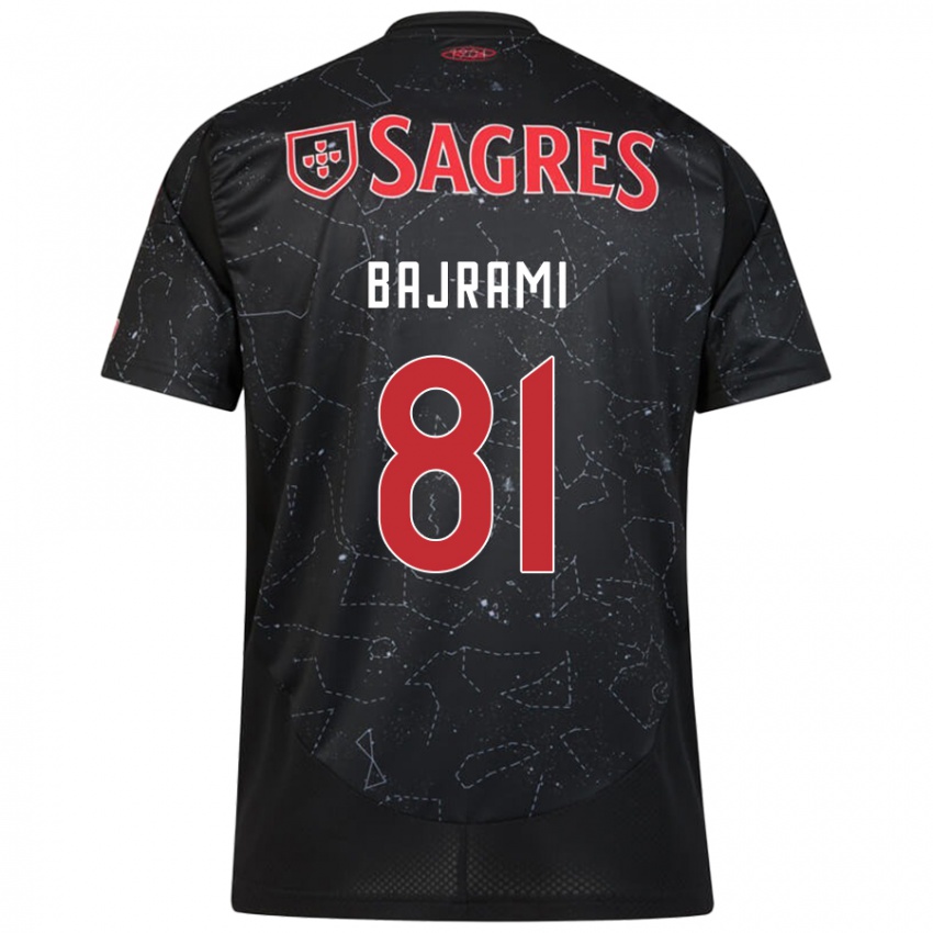 Criança Camisola Adrian Bajrami #81 Vermelho Preto Alternativa 2024/25 Camisa Brasil