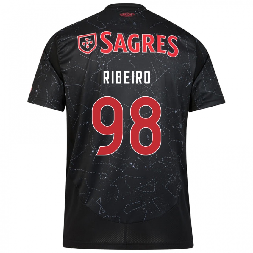 Criança Camisola Ricardo Ribeiro #98 Vermelho Preto Alternativa 2024/25 Camisa Brasil