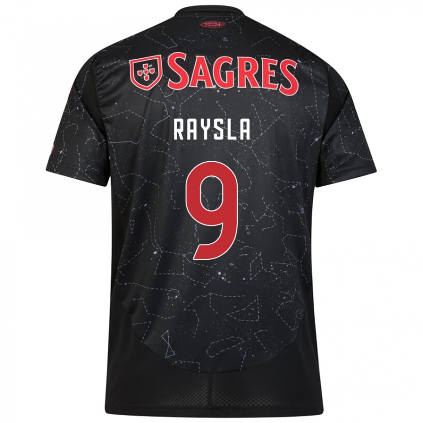 Criança Camisola Nycole Raysla #9 Vermelho Preto Alternativa 2024/25 Camisa Brasil