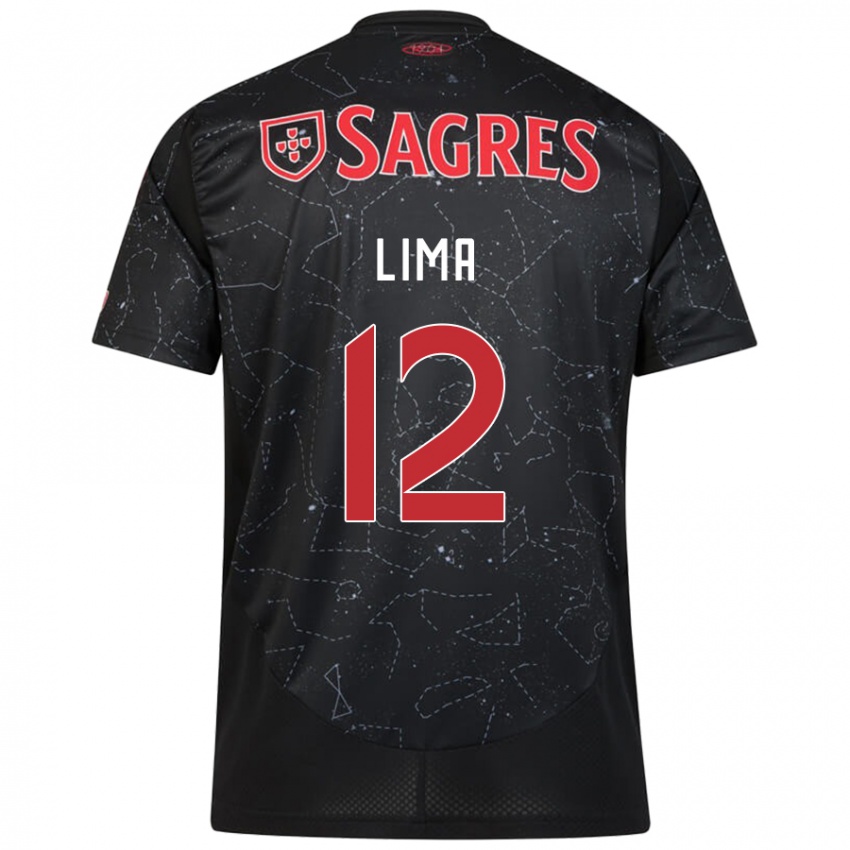 Criança Camisola Thaís Lima #12 Vermelho Preto Alternativa 2024/25 Camisa Brasil