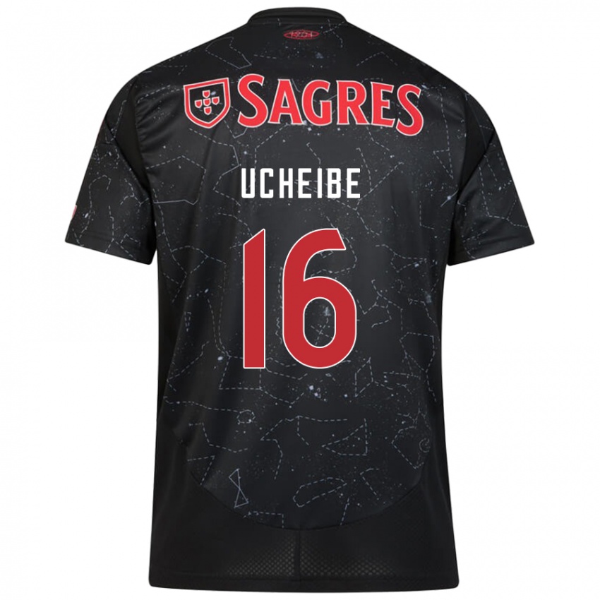 Criança Camisola Christy Ucheibe #16 Vermelho Preto Alternativa 2024/25 Camisa Brasil