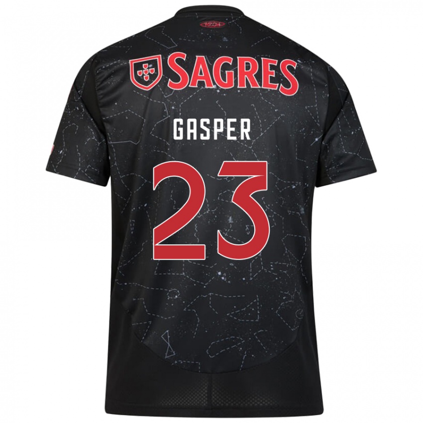 Criança Camisola Anna Gasper #23 Vermelho Preto Alternativa 2024/25 Camisa Brasil