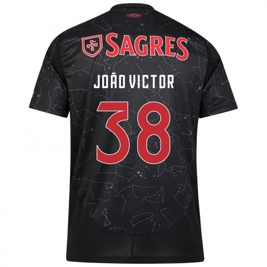 Criança Camisola Joao Victor #38 Vermelho Preto Alternativa 2024/25 Camisa Brasil