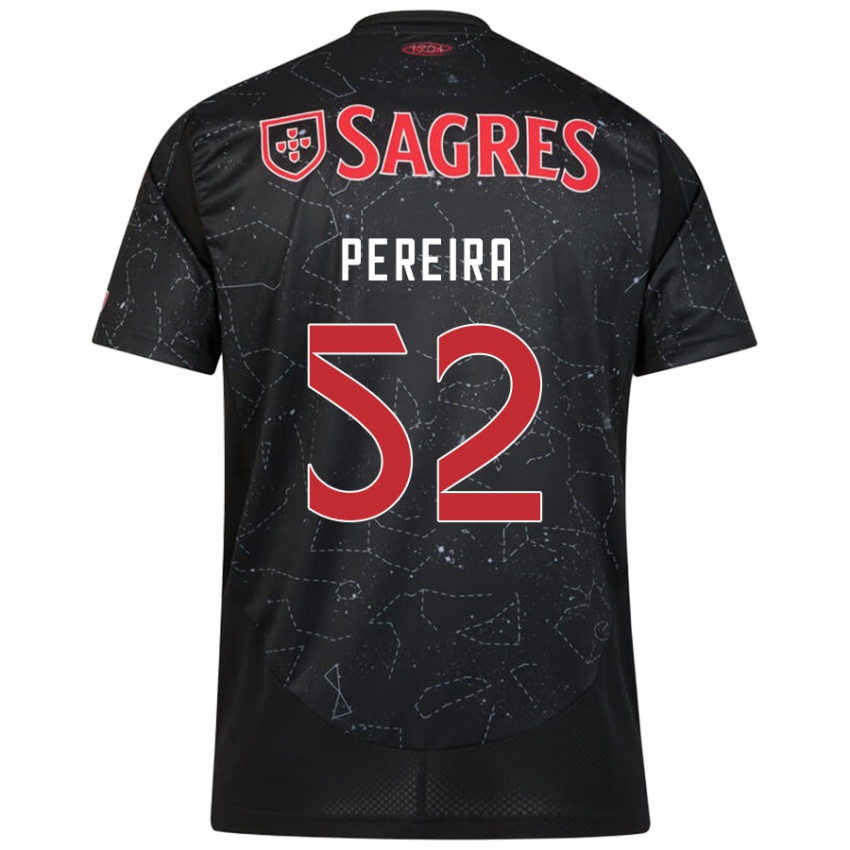 Criança Camisola Henrique Pereira #52 Vermelho Preto Alternativa 2024/25 Camisa Brasil