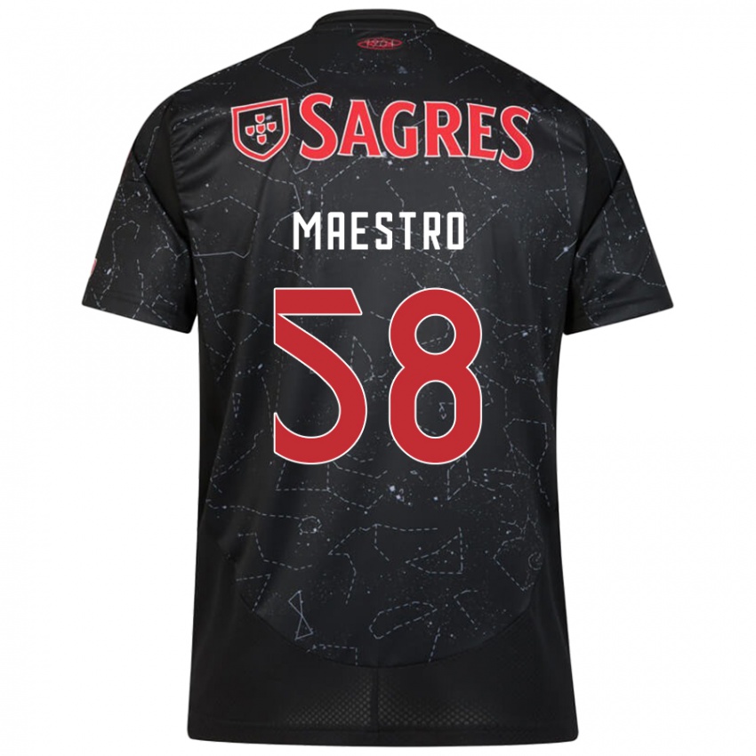 Criança Camisola Maestro #58 Vermelho Preto Alternativa 2024/25 Camisa Brasil