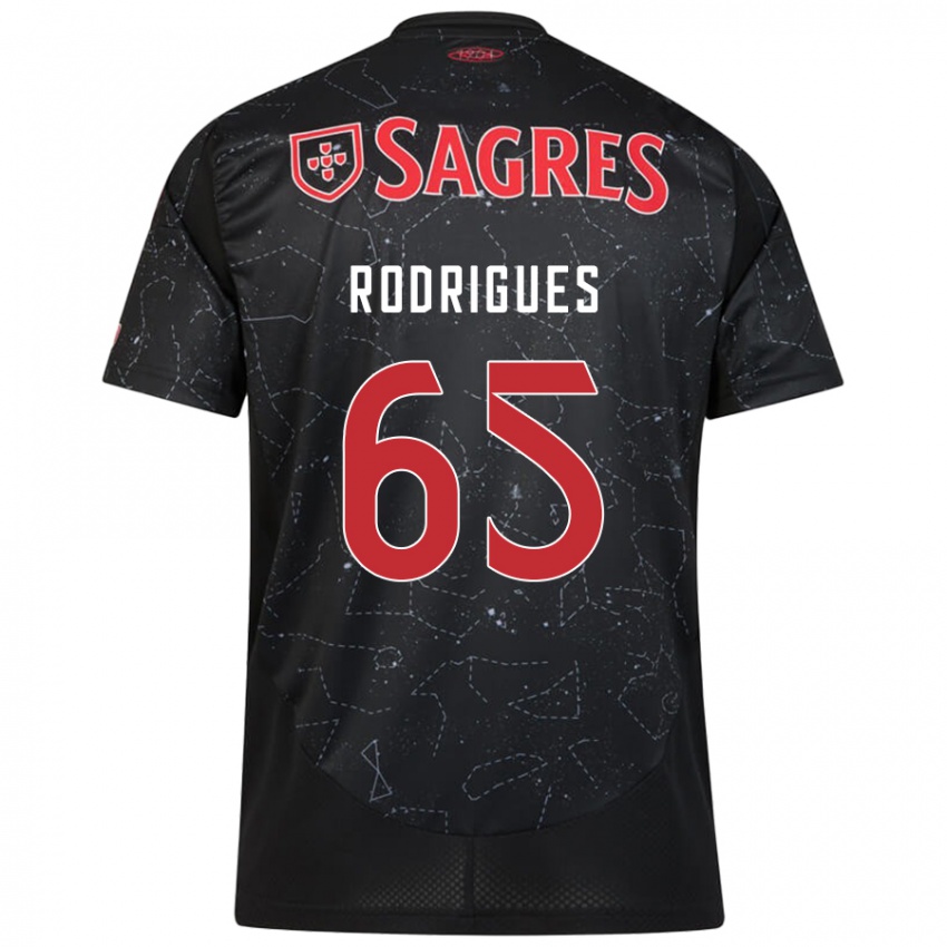 Criança Camisola Rafael Rodrigues #65 Vermelho Preto Alternativa 2024/25 Camisa Brasil