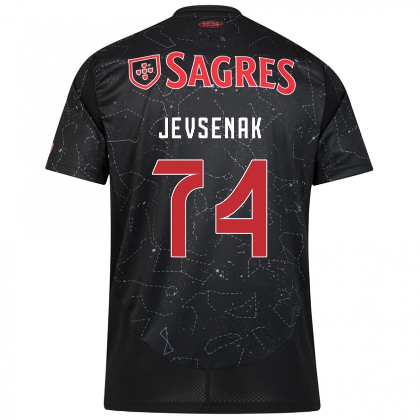 Criança Camisola Zan Jevsenak #74 Vermelho Preto Alternativa 2024/25 Camisa Brasil