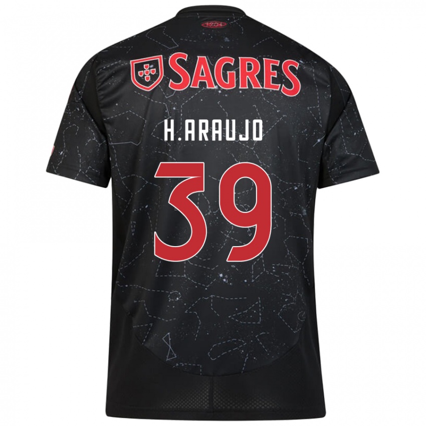 Criança Camisola Henrique Araujo #39 Vermelho Preto Alternativa 2024/25 Camisa Brasil