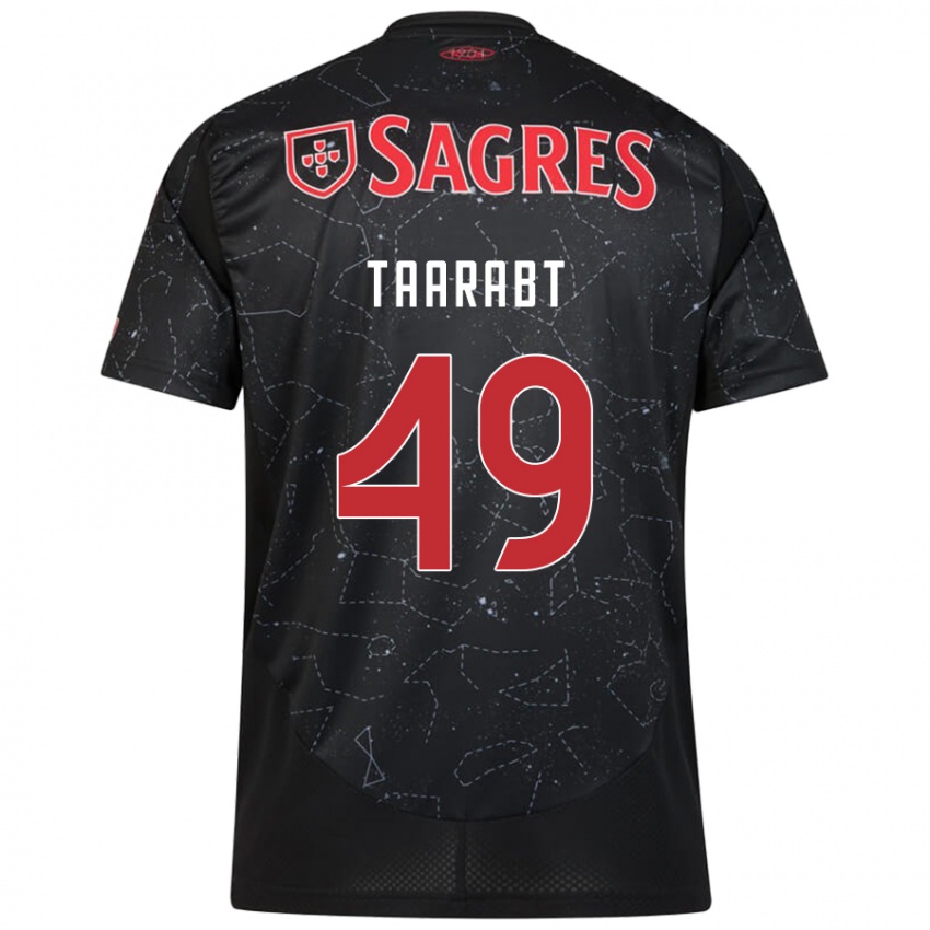 Criança Camisola Adel Taarabt #49 Vermelho Preto Alternativa 2024/25 Camisa Brasil