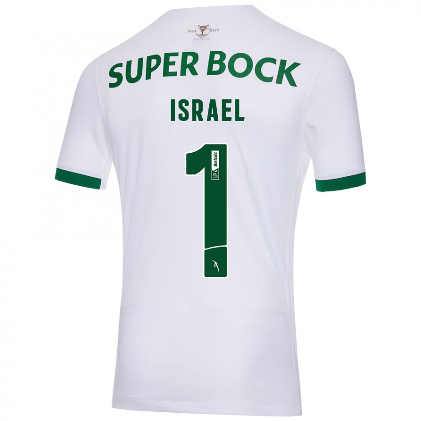 Criança Camisola Franco Israel #1 Verde Branco Alternativa 2024/25 Camisa Brasil