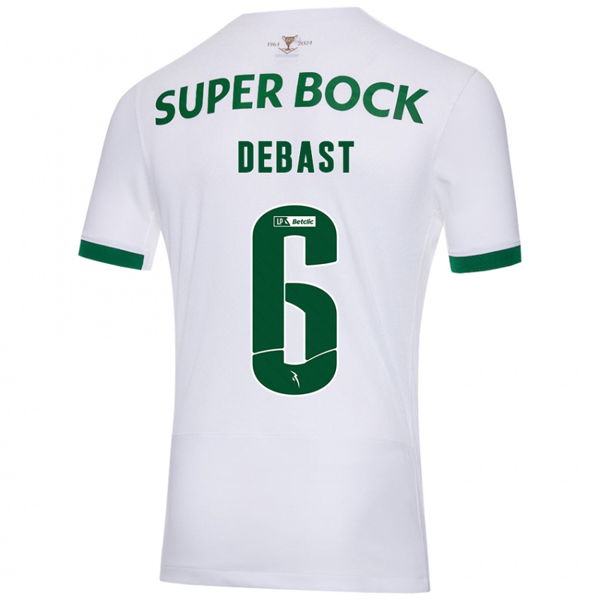 Criança Camisola Zeno Debast #6 Verde Branco Alternativa 2024/25 Camisa Brasil