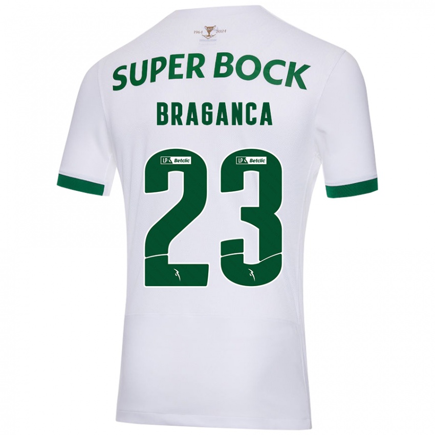 Criança Camisola Daniel Bragança #23 Verde Branco Alternativa 2024/25 Camisa Brasil