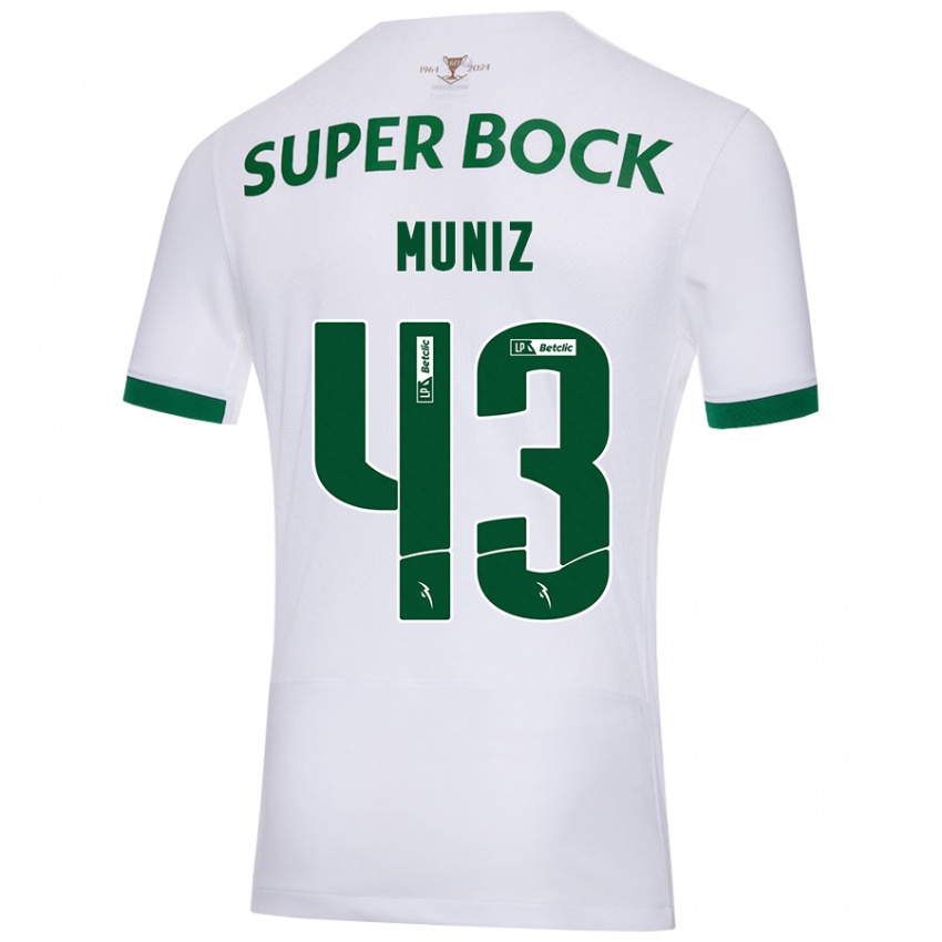 Criança Camisola João Muniz #43 Verde Branco Alternativa 2024/25 Camisa Brasil