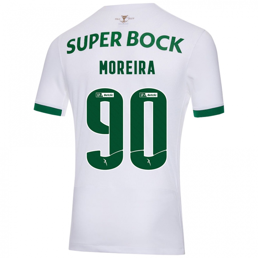 Criança Camisola Afonso Moreira #90 Verde Branco Alternativa 2024/25 Camisa Brasil