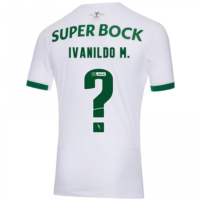 Criança Camisola Ivanildo Mendes #0 Verde Branco Alternativa 2024/25 Camisa Brasil