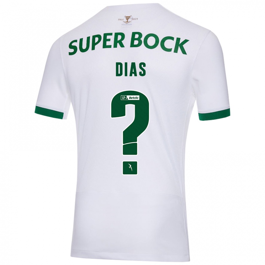 Criança Camisola Lucas Dias #0 Verde Branco Alternativa 2024/25 Camisa Brasil