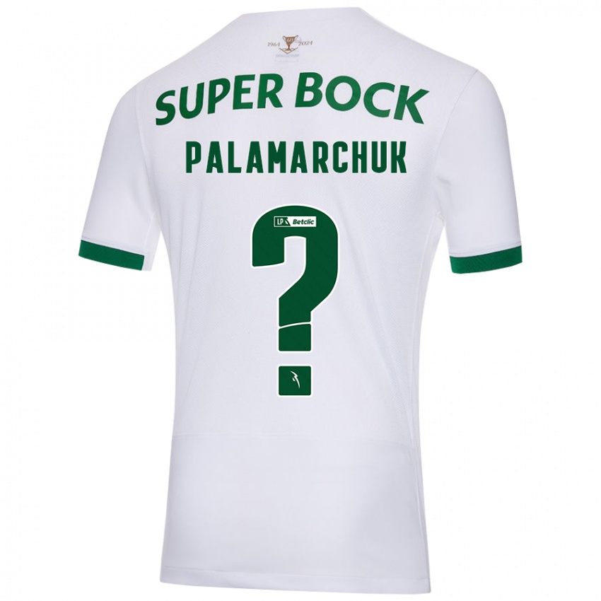 Criança Camisola Cristiano Vitaly Palamarchuk #0 Verde Branco Alternativa 2024/25 Camisa Brasil