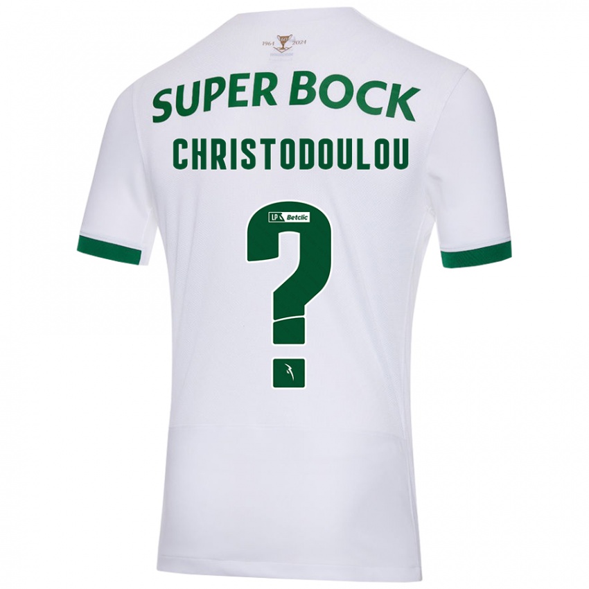 Criança Camisola Argyris Christodoulou #0 Verde Branco Alternativa 2024/25 Camisa Brasil