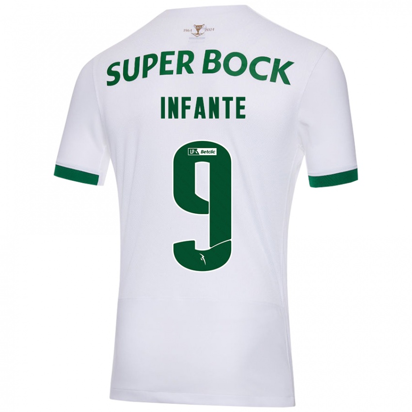 Criança Camisola João Infante #9 Verde Branco Alternativa 2024/25 Camisa Brasil