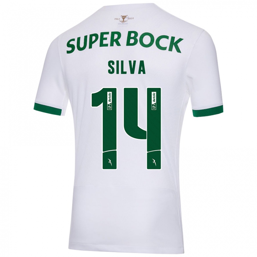 Criança Camisola Guilherme Silva #14 Verde Branco Alternativa 2024/25 Camisa Brasil