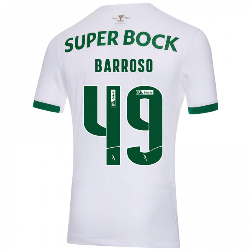 Criança Camisola Leonardo Barroso #49 Verde Branco Alternativa 2024/25 Camisa Brasil