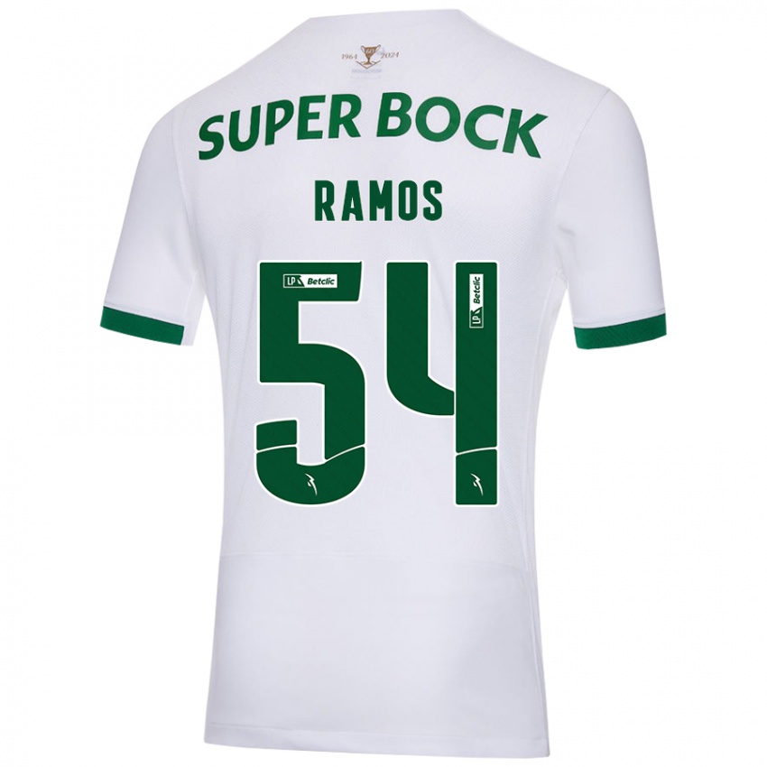 Criança Camisola Bruno Ramos #54 Verde Branco Alternativa 2024/25 Camisa Brasil