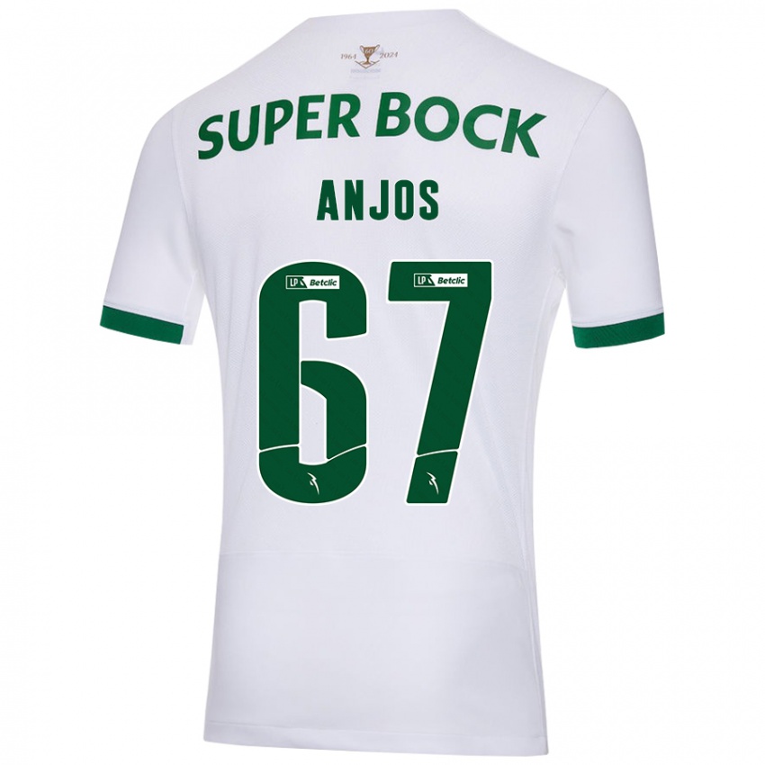 Criança Camisola Lucas Anjos #67 Verde Branco Alternativa 2024/25 Camisa Brasil