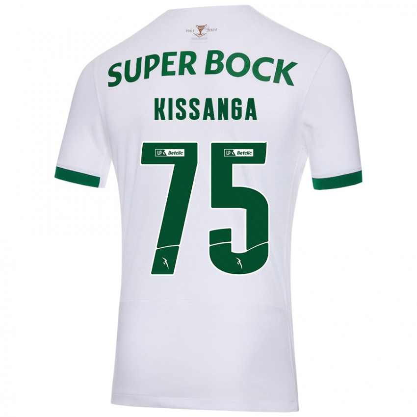 Criança Camisola Manuel Kissanga #75 Verde Branco Alternativa 2024/25 Camisa Brasil