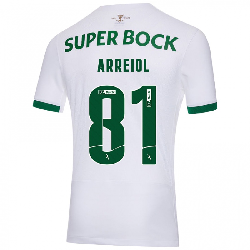 Criança Camisola Henrique Arreiol #81 Verde Branco Alternativa 2024/25 Camisa Brasil