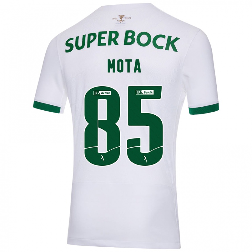 Criança Camisola Rafael Mota #85 Verde Branco Alternativa 2024/25 Camisa Brasil