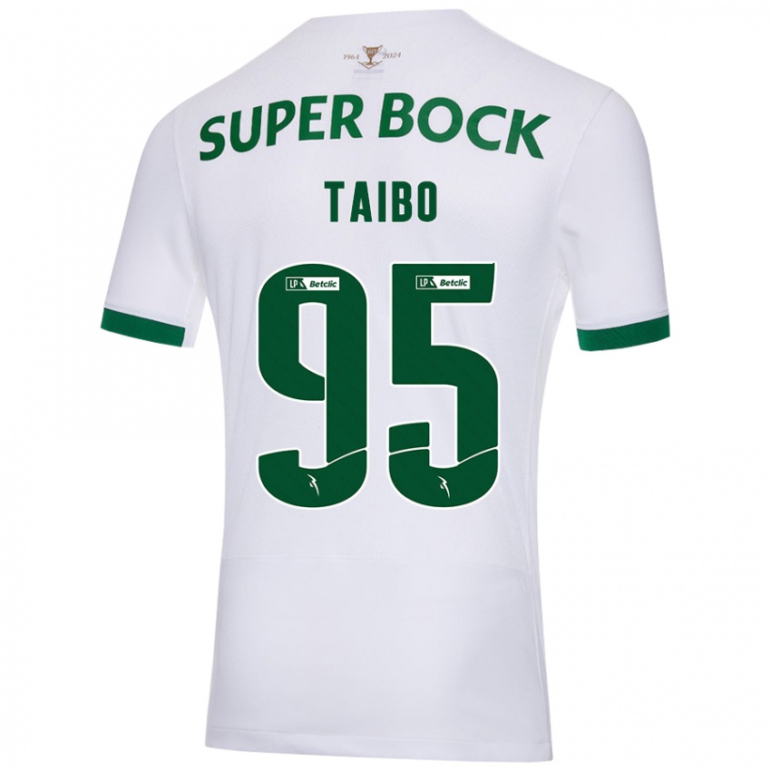 Criança Camisola Lucas Taibo #95 Verde Branco Alternativa 2024/25 Camisa Brasil