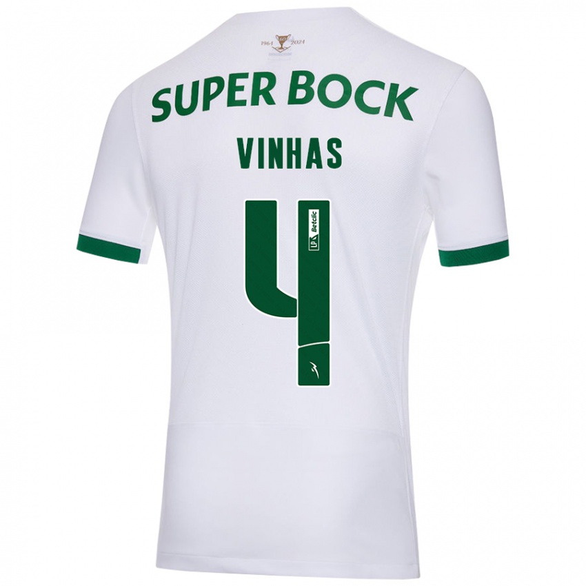 Criança Camisola Gabriela Vinhas #4 Verde Branco Alternativa 2024/25 Camisa Brasil