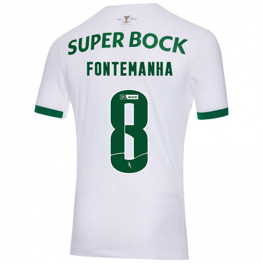 Criança Camisola Rita Fontemanha #8 Verde Branco Alternativa 2024/25 Camisa Brasil