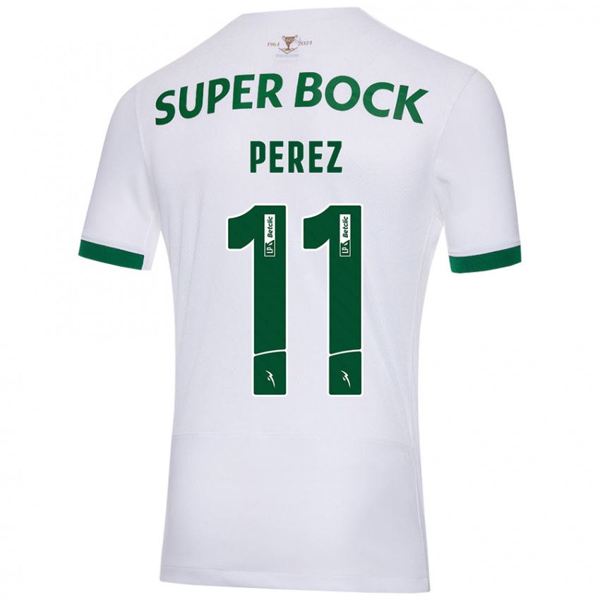 Criança Camisola Brenda Pérez #11 Verde Branco Alternativa 2024/25 Camisa Brasil