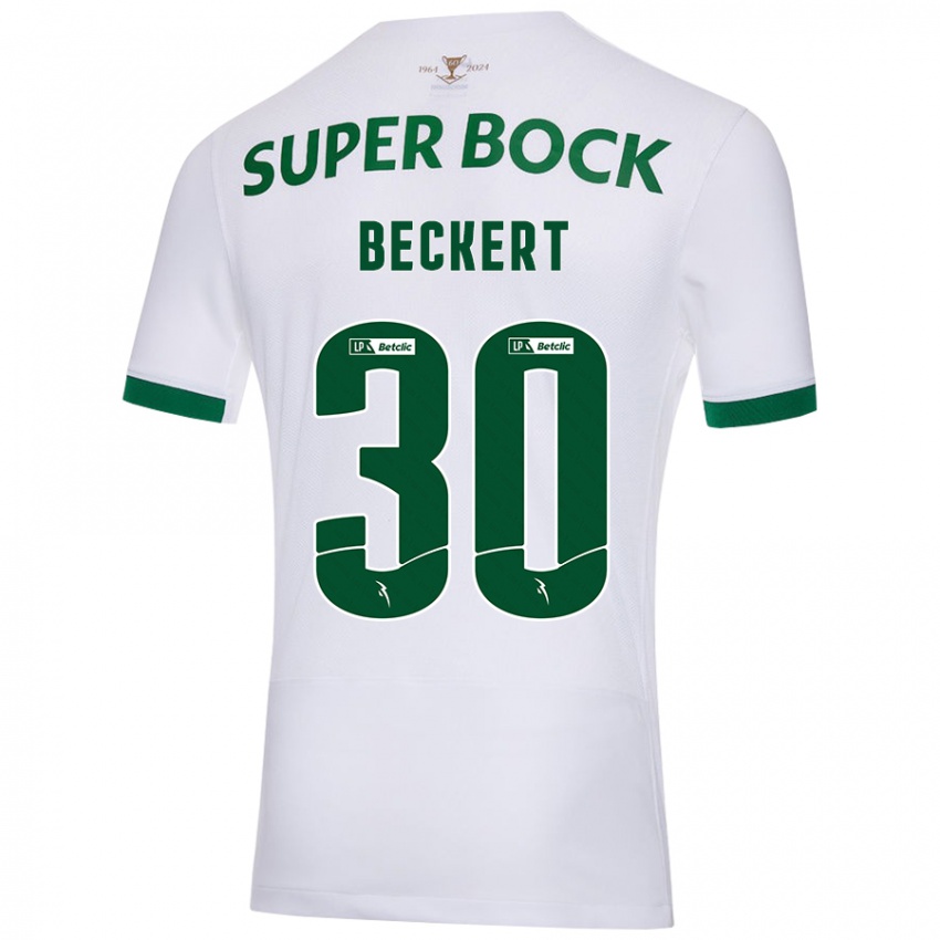 Criança Camisola Carolina Beckert #30 Verde Branco Alternativa 2024/25 Camisa Brasil