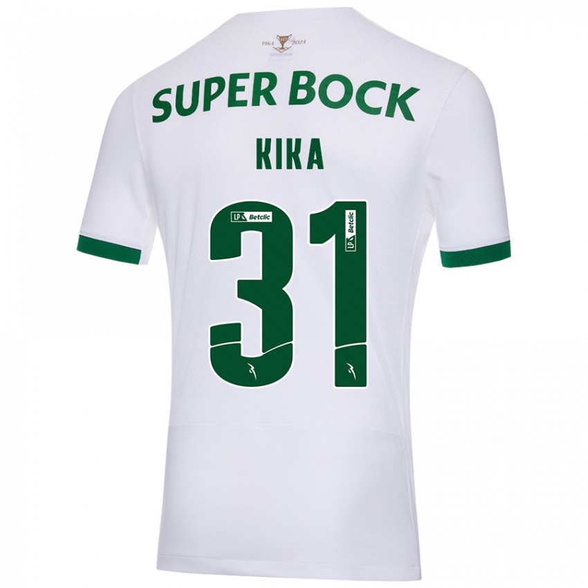 Criança Camisola Kika #31 Verde Branco Alternativa 2024/25 Camisa Brasil