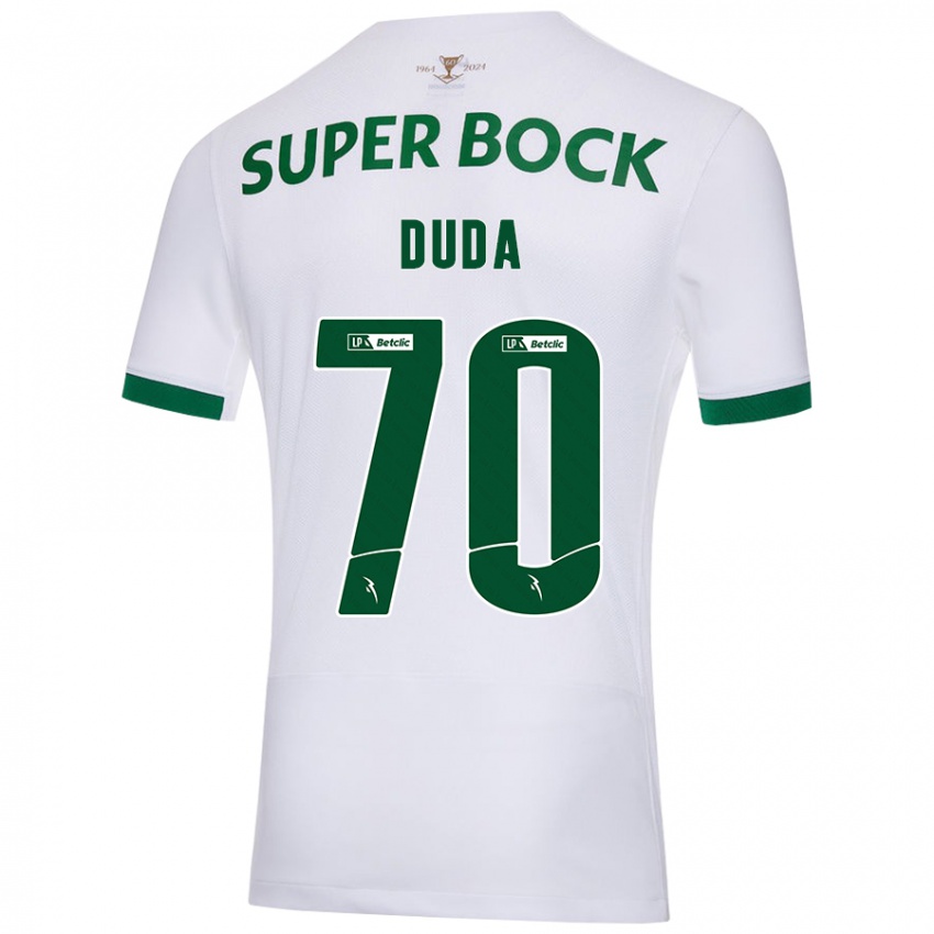 Criança Camisola Dudá #70 Verde Branco Alternativa 2024/25 Camisa Brasil